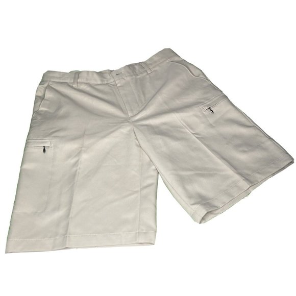 Men's Smart Chino Shorts - 100% Cotton Belted Bermuda Casual Pants (Sizes 30-44)